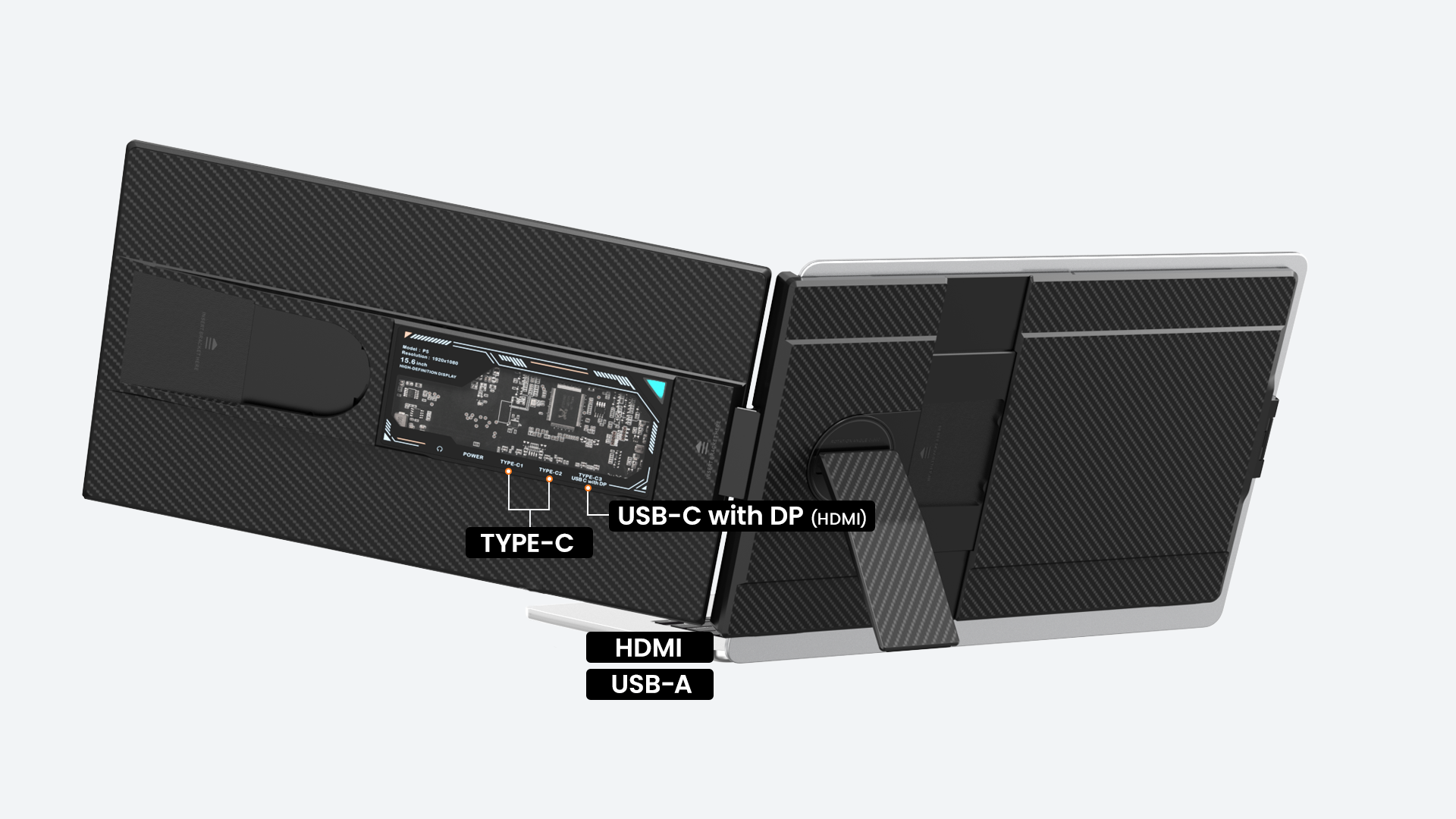Step 2: Connect via HDMI + USB (For Laptops Without Full-Function USB-C)