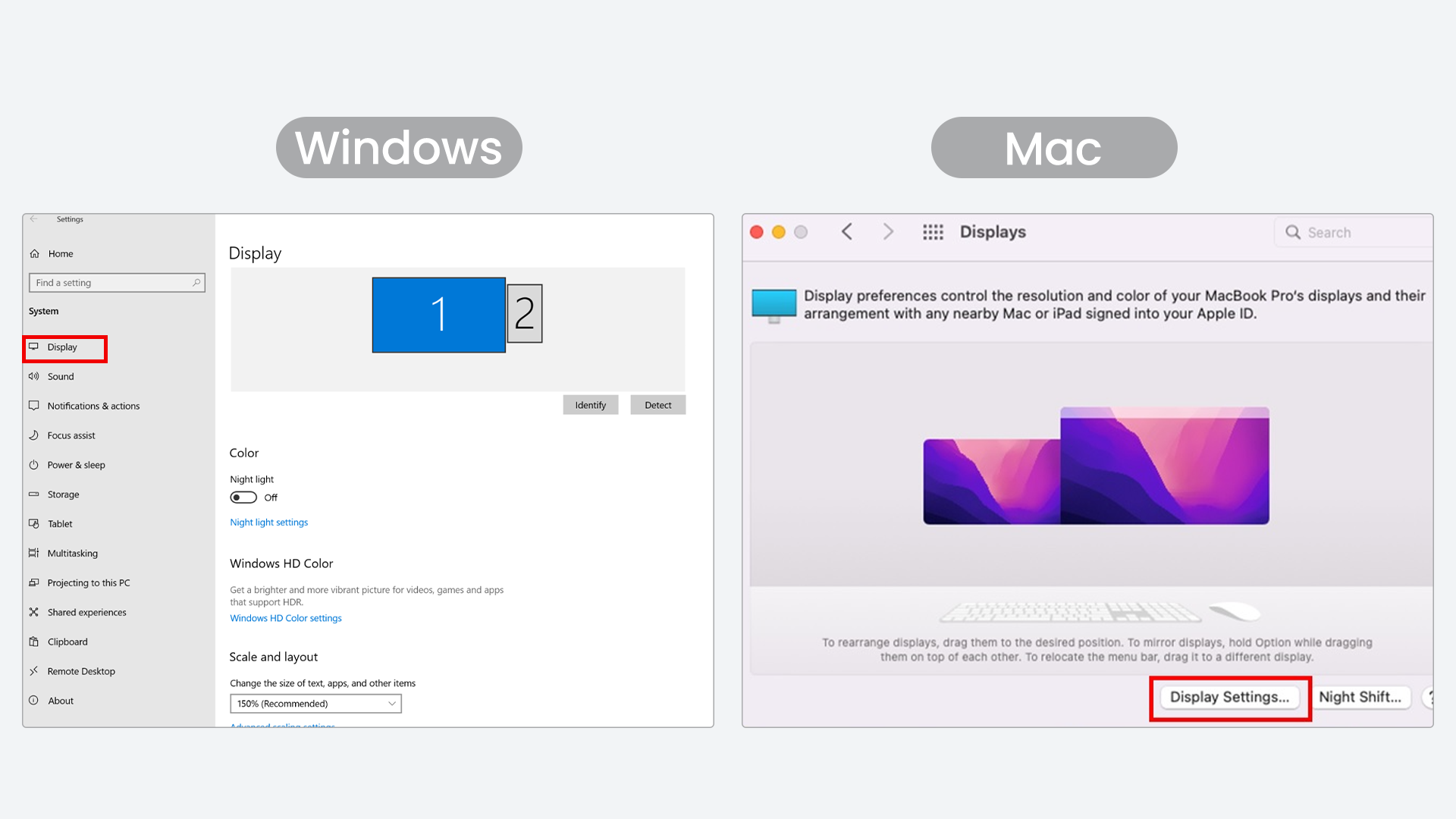Step 3: Adjust Display & Screen Angles