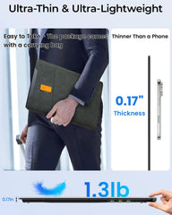 Cevaton S8 Portable Dual Monitor | 14" Dual Screen Laptop Extender, Plug & Play - Cevaton