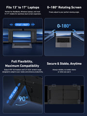 Cevaton S10 Pro 14" Dual Screen Extender | Triple Monitor Setup at Just 3.0 lbs