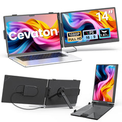 Cevaton A3 — 14" Clip-On Laptop Screen Extender