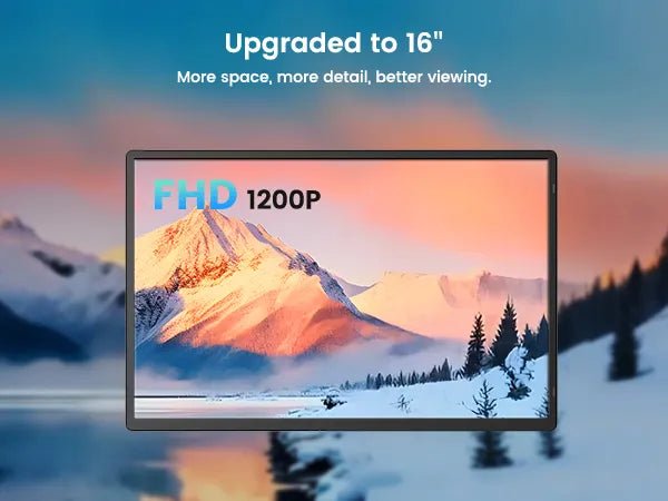 Cevaton N3 Lightweight Portable Monitor – 16" USB - C Display for Travel & Work - Cevaton