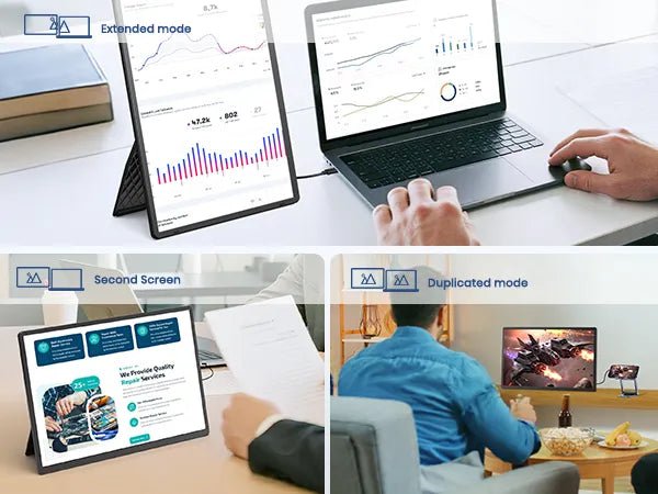 Cevaton N3 Lightweight Portable Monitor – 16" USB - C Display for Travel & Work - Cevaton